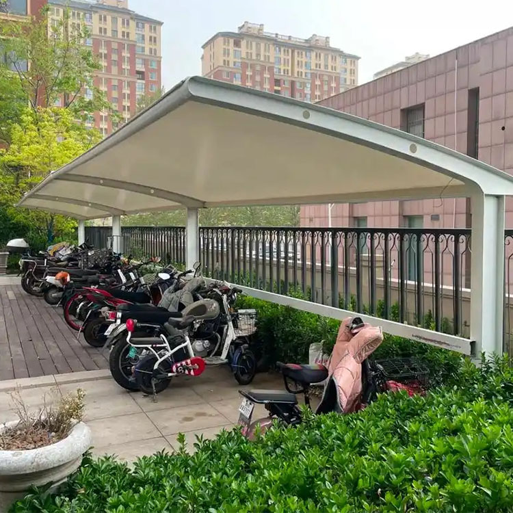 永清县膜结构电动车棚